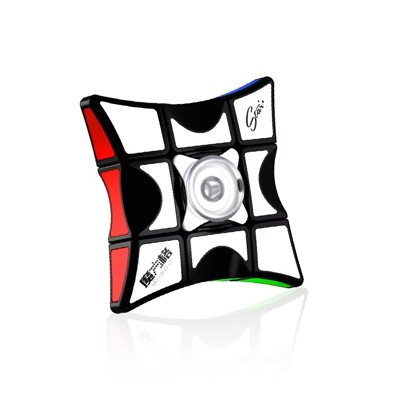 QiYi 1x3x3 Finger Spinner Magic Cube | Windmill Speed Puzzle Toy | Fidget & Brain Teaser Gift for Kids & Adults