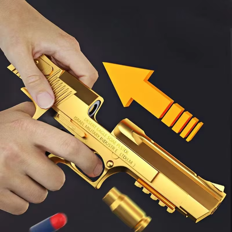 Shell Ejection Foam Dart Blaster Toy – Soft Foam Bullet Pistol for Kids Outdoor Target Games