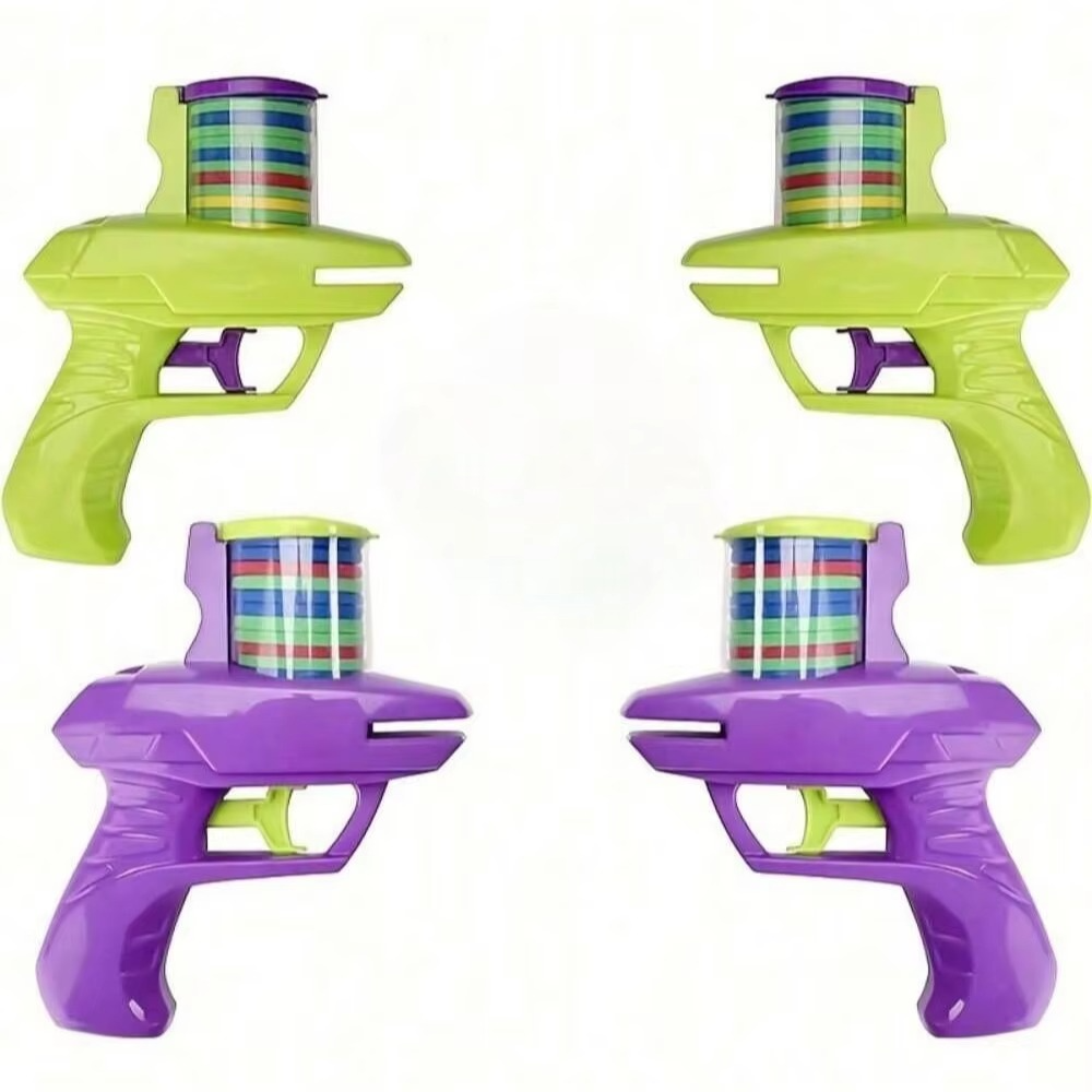 Foam Disc Launcher Toy – Handheld Flying Disc Shooter for Indoor & Outdoor Kids' Games