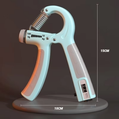 Adjustable Hand Grip Strengthener 10–100KG | Forearm, Wrist & Finger Trainer with Counter | Fitness Grip Exerciser