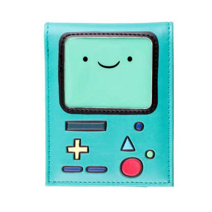 Retro Handheld Console Wallet | Foldable PU Leather Wallet with Card Holder & ID Window | Gaming-Inspired Bifold Wallet