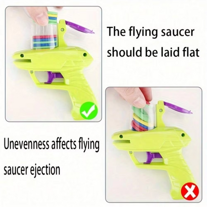 Foam Disc Launcher Toy – Handheld Flying Disc Shooter for Indoor & Outdoor Kids' Games