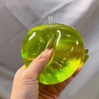 Green Apple Squishy Stress Ball – Slow Rising Soft Squeeze Fidget Sensory Toy for Kids & Adults | ADHD & Autism-Friendly
