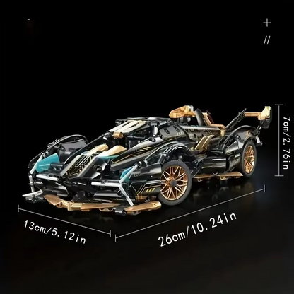 1690PCS Green Racing Car Building Block Set | Premium Sports Car Construction Toy | STEM Building Kit for Kids, Teens & Adults