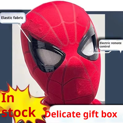 Electronic Spider Hero Mask with Moving Eyes – Remote Control Cosplay Mask for Kids & Adults