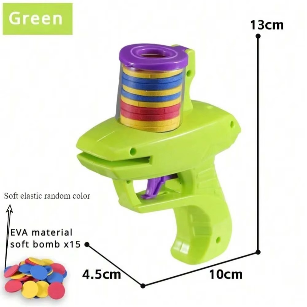 Foam Disc Launcher Toy – Handheld Flying Disc Shooter for Indoor & Outdoor Kids' Games