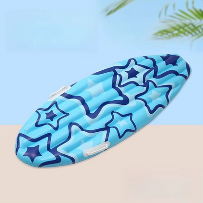 Inflatable Surfboard Beach Toy | Tropical Pool Float & Luau Party Decoration | Summer Beach Party Prop