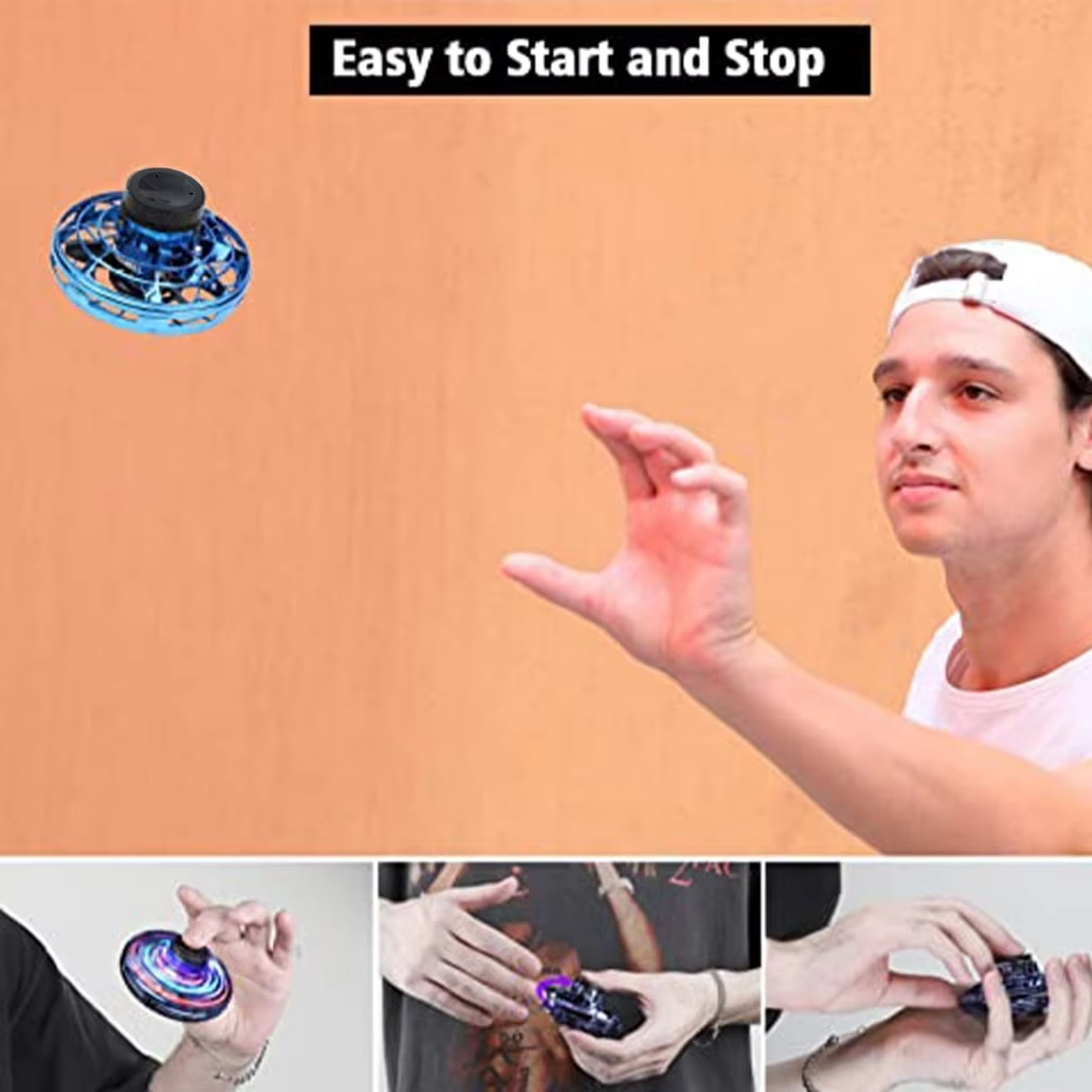 LED Flying Spinner Ball Toy | Hand-Controlled Hover Ball with Boomerang Effect | Indoor & Outdoor Flying Toy for Kids