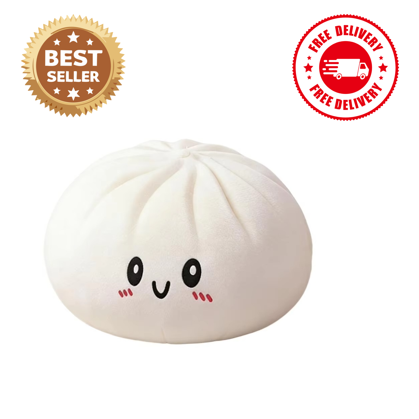 25cm Big Size Steamed Stuffed Bun Squishy Toy Kawaii Dumpling Squeeze Sensory Fidget Toy Soft Slow Rising Stress Relief for Kids