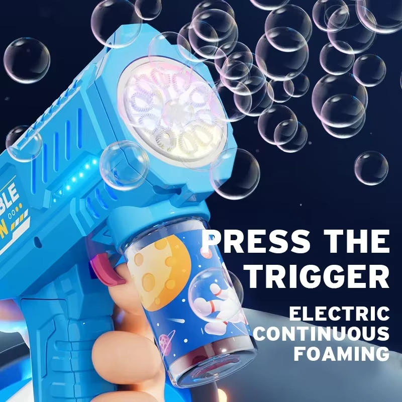 Fully Automatic Bubble Gun Rocket Toy with Bubble Solution | Portable Bubble Blower Machine for Kids Outdoor & Party Fun