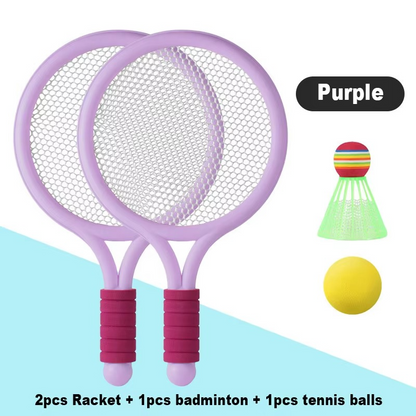 Kids Badminton & Tennis Racket Set – Outdoor Sports Toy Set for Children Aged 3–12 | Garden, Beach & Park Games
