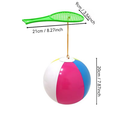 Kids Bouncing Ball Set | Interactive Reaction Training Ball Toy | Colourful Outdoor Sports & Active Play Toy for Boys & Girls