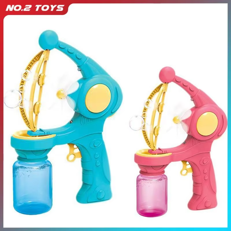 Automatic Bubble Gun with Bubble Solution | Large Bubble Blower Machine for Kids | Outdoor Party & Garden Bubble Toy
