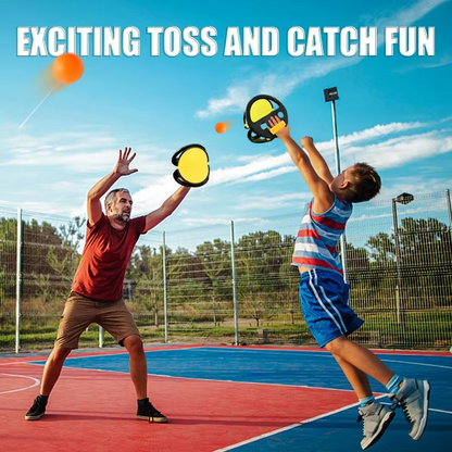 Toss & Catch Ball Game Set | Kids & Family Catch Paddle Game | Outdoor Beach, Garden & Pool Sports Toy