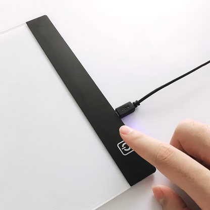 A4 LED Drawing Copy Board for Kids – 3-Level Dimmable Light Pad for Tracing, Sketching & Creative Learning