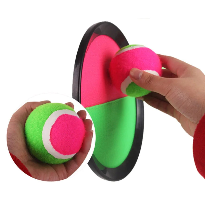 Kids Sticky Ball Catch Game Set – Throw & Catch Target Ball Toy for Outdoor Garden, Beach & Family Games