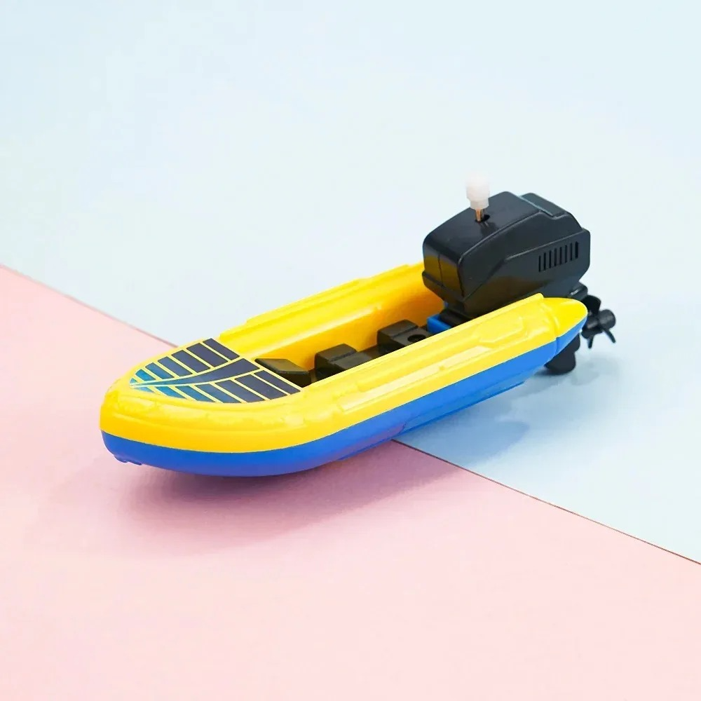 Wind-Up Speed Boat Bath Toy | Floating Clockwork Boat for Kids | Fun Bathtub & Water Play Toy for Boys & Girls