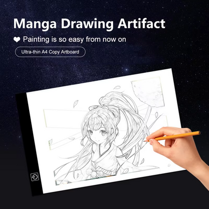 A4 LED Drawing Copy Board for Kids – 3-Level Dimmable Light Pad for Tracing, Sketching & Creative Learning