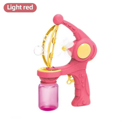 Automatic Bubble Gun with Bubble Solution | Large Bubble Blower Machine for Kids | Outdoor Party & Garden Bubble Toy