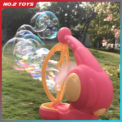 Automatic Bubble Gun with Bubble Solution | Large Bubble Blower Machine for Kids | Outdoor Party & Garden Bubble Toy