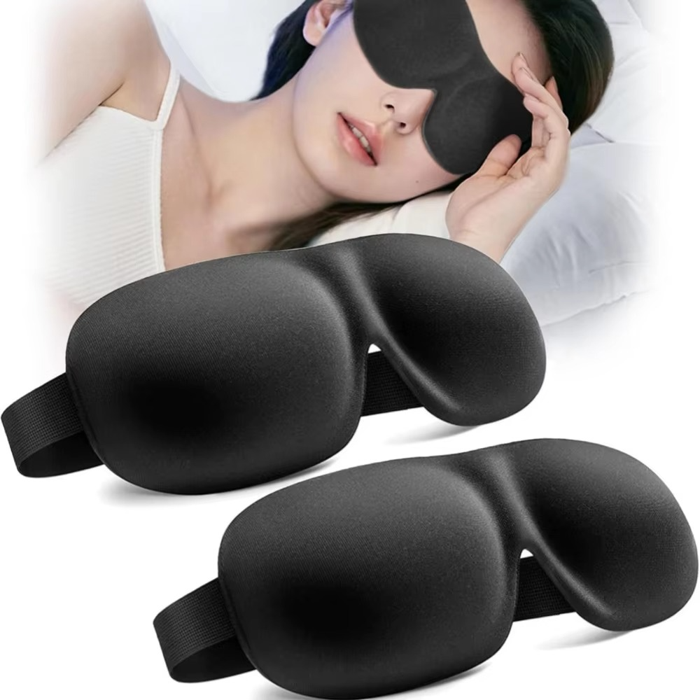 3D Memory Foam Sleep Mask | Soft Light-Blocking Eye Mask for Sleeping, Travel & Relaxation