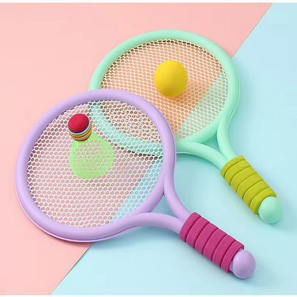 Kids Badminton & Tennis Racket Set – Outdoor Sports Toy Set for Children Aged 3–12 | Garden, Beach & Park Games