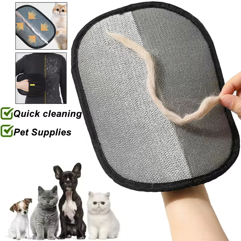 Reusable Pet Hair Remover Glove | Washable Lint & Fur Remover for Clothes, Furniture & Pet Grooming