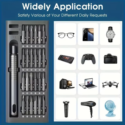 25-in-1 Precision Screwdriver Set | Mini Magnetic Repair Tool Kit for Electronics, Phones, Laptops & Watches