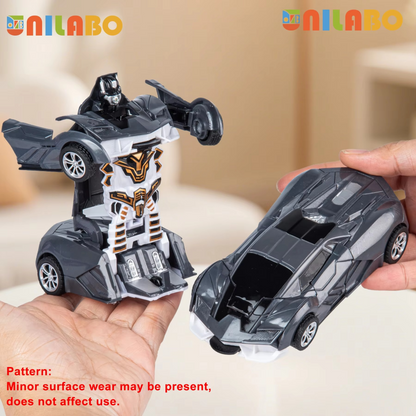 Transformable Robot Sports Car Toy for Kids – No Batteries Required | Educational STEM Model Vehicle Gift
