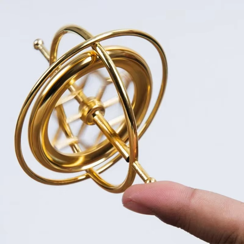 Anti-Gravity Finger Gyroscope Spinner | Self-Balancing Metal Fidget Spin Toy | Stress Relief & Educational Desk Toy