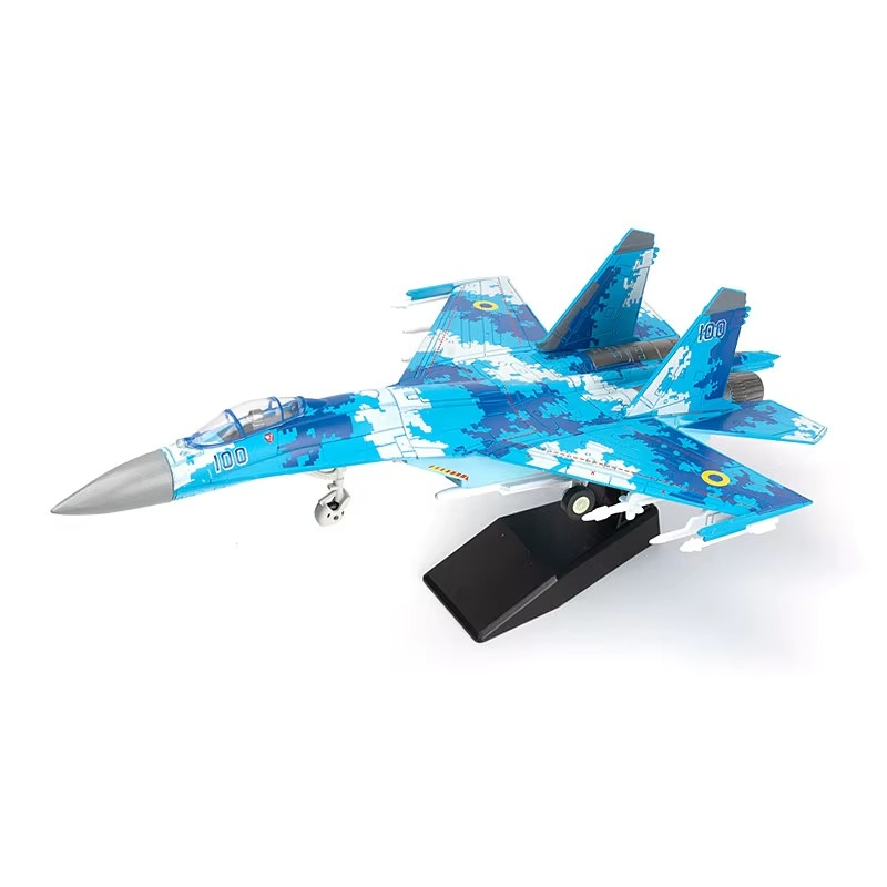 1:72 Sukhoi Su-27 Flanker Fighter Building Blocks – Military Jet Aircraft Model Kit for Kids & Collectors