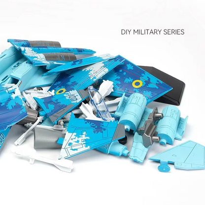 1:72 Sukhoi Su-27 Flanker Fighter Building Blocks – Military Jet Aircraft Model Kit for Kids & Collectors