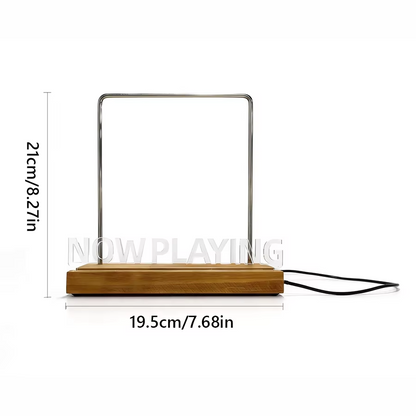 LED Vinyl Record Display Stand | Light-Up Acrylic Album Holder with Warm White Light | Modern Music Room Décor