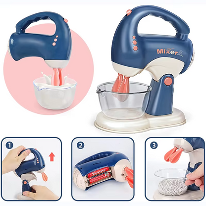 Kids Wooden Kitchen Appliance Toy Set – Pretend Play Coffee Maker, Blender, Mixer & Toaster | Educational Role Play Gift