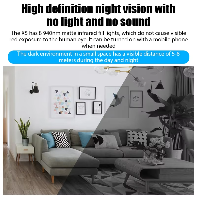 1080P Mini WiFi Security Camera | Portable Wireless Indoor Surveillance Camera with Night Vision & Motion Detection