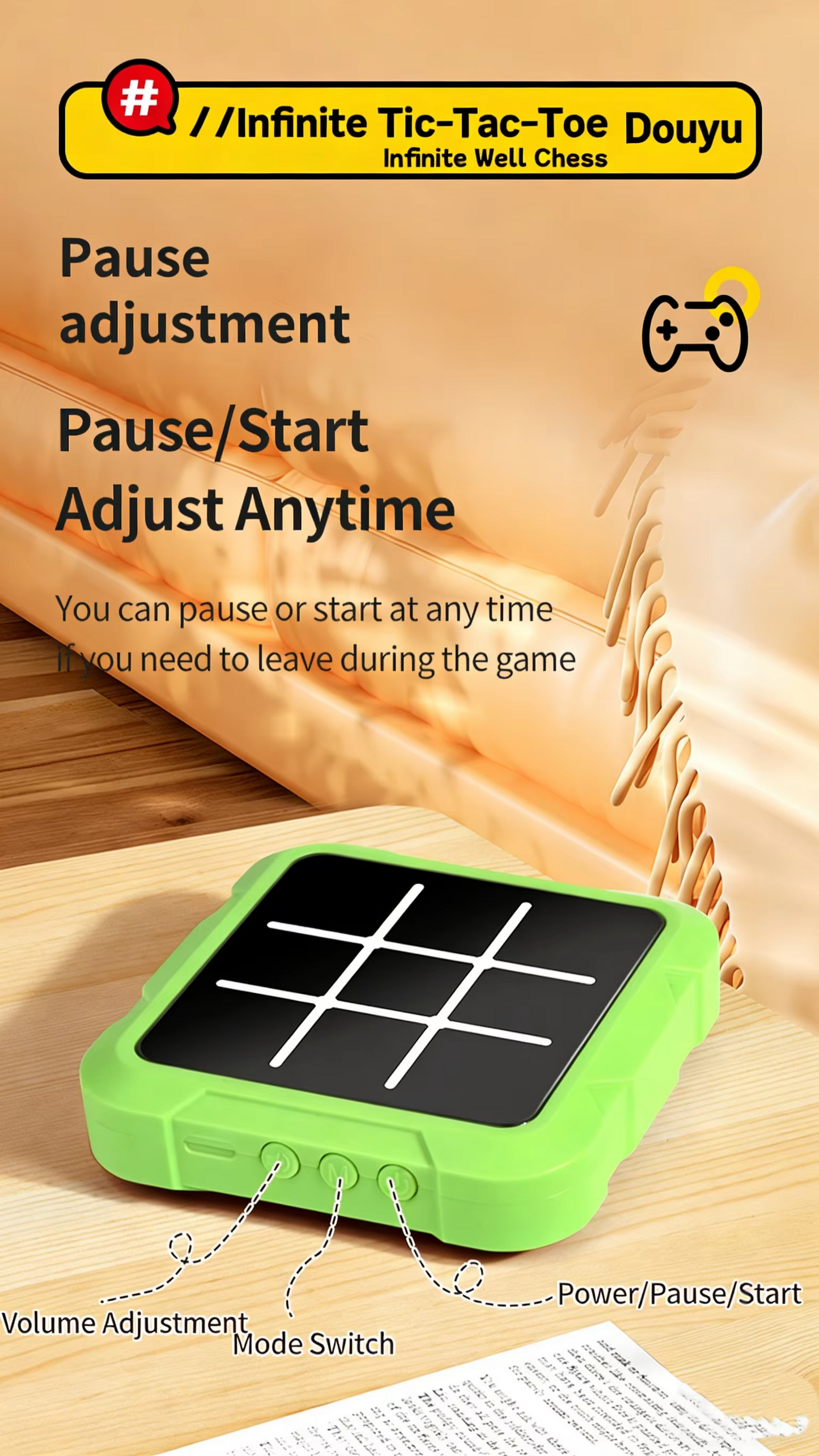 Electronic Tic Tac Toe Game – Interactive Strategy Board Game for Kids | Educational Parent-Child Brain Training Toy