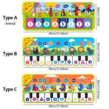 Kids Piano Play Mat | Musical Floor Keyboard for Toddlers