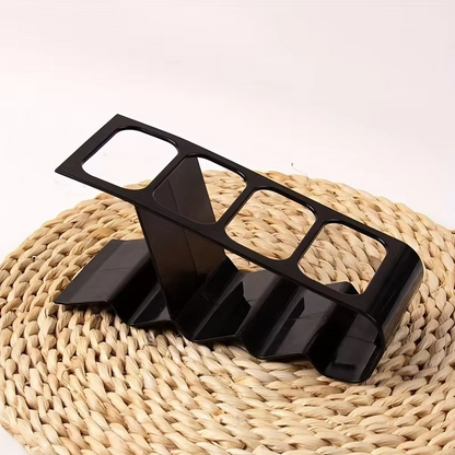 4-Compartment Remote Control Organizer | Multi-Purpose Desktop Storage Holder for Remotes, Phones & Office Accessories