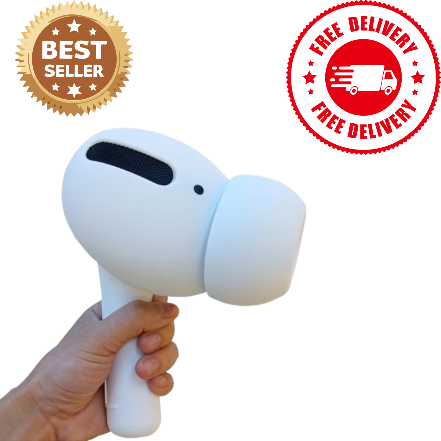 Portable Bluetooth Speaker with Headphone Design | Wireless Stereo Speaker with FM Radio & USB Rechargeable Battery