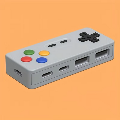 4-in-1 USB & USB-C Hub | Portable USB Expander with 2 USB-A & 2 USB-C Ports for Laptop, PC & Mac