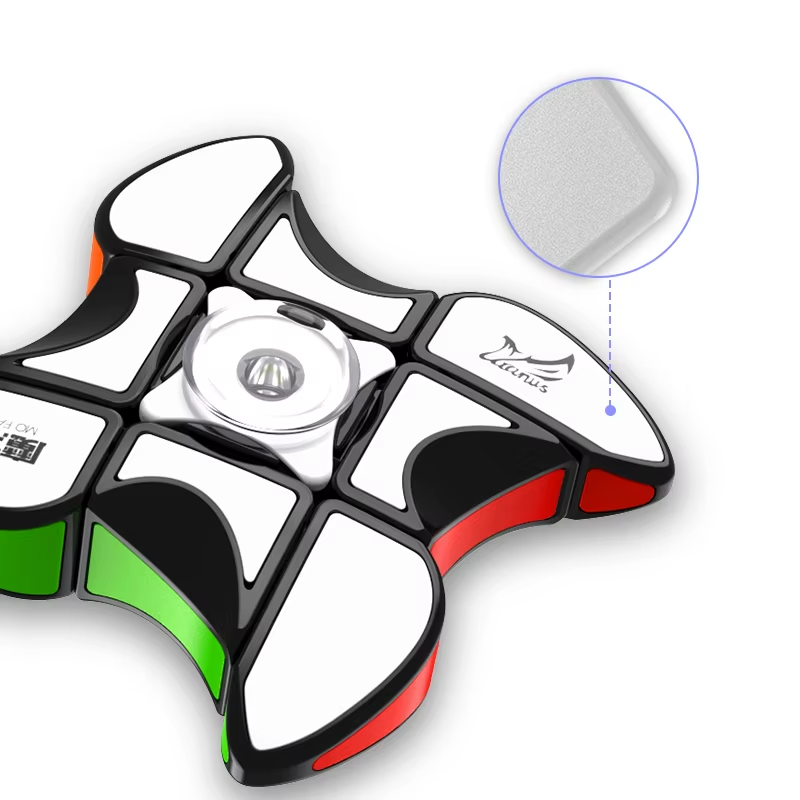 QiYi 1x3x3 Finger Spinner Magic Cube | Windmill Speed Puzzle Toy | Fidget & Brain Teaser Gift for Kids & Adults