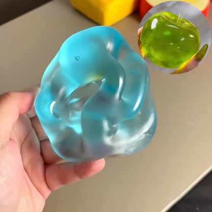 Green Apple Squishy Stress Ball – Slow Rising Soft Squeeze Fidget Sensory Toy for Kids & Adults | ADHD & Autism-Friendly