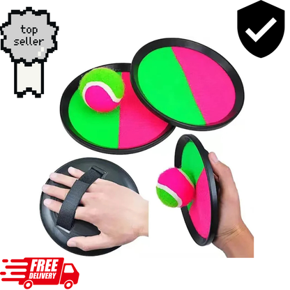Kids Sticky Ball Catch Game Set – Throw & Catch Target Ball Toy for Outdoor Garden, Beach & Family Games