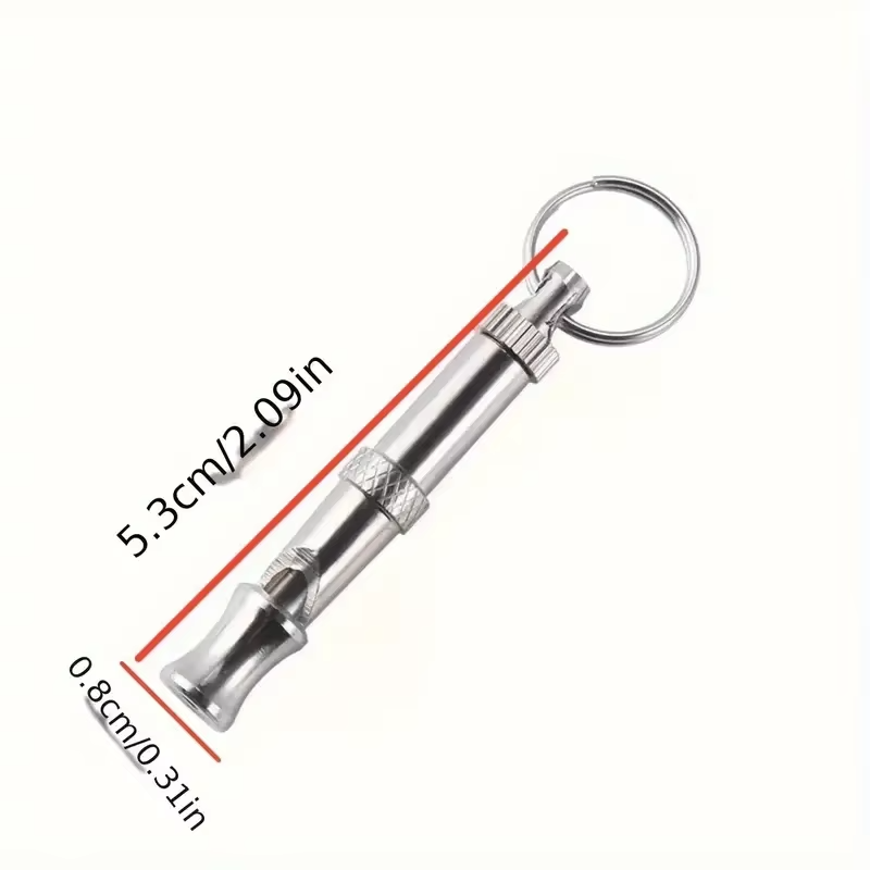 Adjustable Dog Training Whistle with Keychain | Professional Recall & Obedience Whistle for Dogs | 1 or 2 Pack