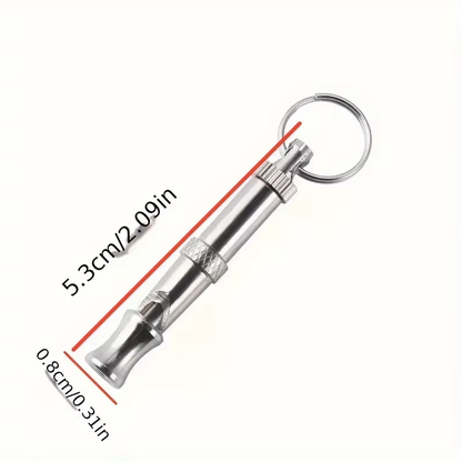 Adjustable Dog Training Whistle with Keychain | Professional Recall & Obedience Whistle for Dogs | 1 or 2 Pack
