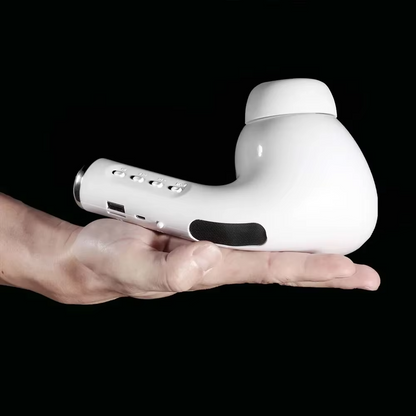 Portable Bluetooth Speaker with Headphone Design | Wireless Stereo Speaker with FM Radio & USB Rechargeable Battery