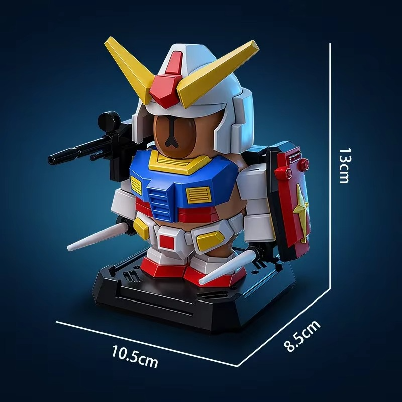 Capybara Robot Mecha Building Kit – DIY Capybara Mecha Armor Assembly Model Toy for Kids & Collectors