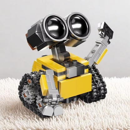 Robot Assembly Model Kit – Buildable Small Particle Robot Figure for Kids & Collectors | Educational Construction Toy