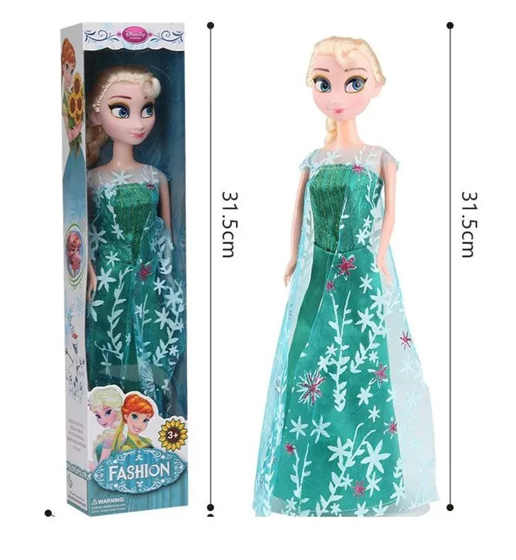 Frozen 2 Princess Elsa & Anna Dolls – 30CM Movable Joint Anime Figures Kids Christmas Gift Toys for Girls