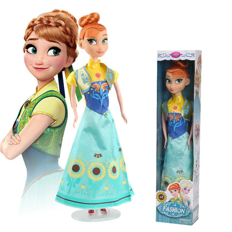 Frozen 2 Princess Elsa & Anna Dolls – 30CM Movable Joint Anime Figures Kids Christmas Gift Toys for Girls